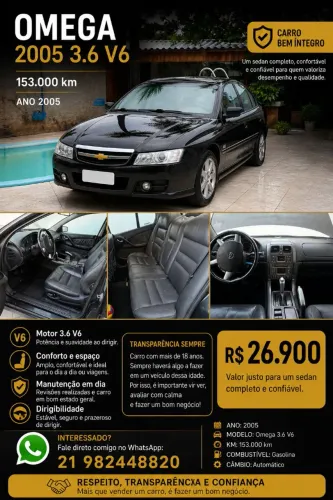 Chevrolet Omega CD/ Fittipaldi 3.6 V6 24V 4P 2005
