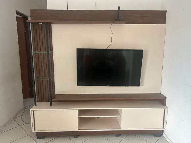 Rack com painel para tv até 70 polegadas