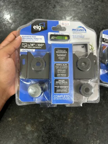Suporte Universal para TV com Trava de Segurança e Kit Completo de Instalação