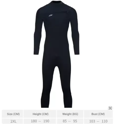 Longjohn 3.2mm Preto NOVO 2XL/G Zcco Long John