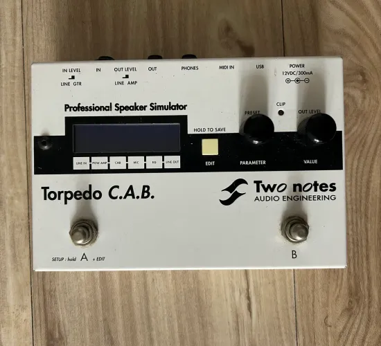 Pedal Torpedo CAB - Two Notes audio