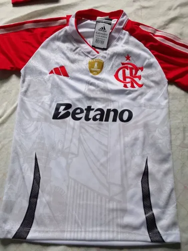 Camisa infantil Flamengo/Betano branca