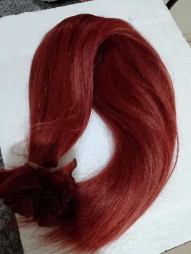 Cabelo orgânico ruivo acobreado 