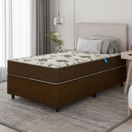 Conjunto Solteiro 1,88x0,88: Colchão + Cama Box