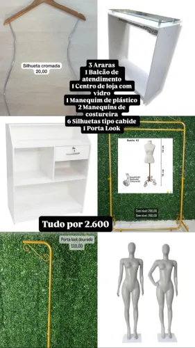 Móveis para loja de roupa