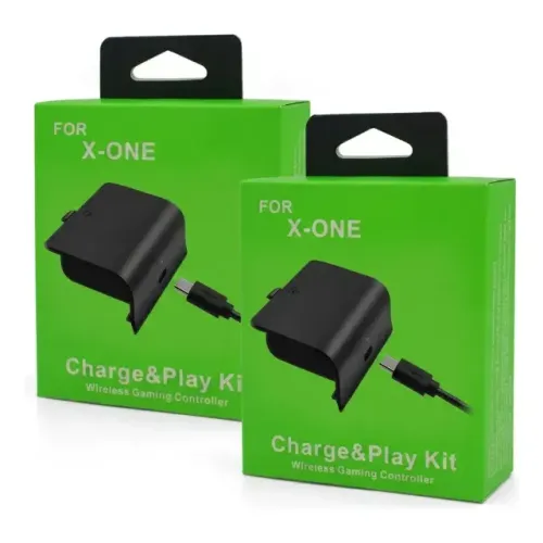 Kit 2 Baterias 800mah + Cabo Usb Compatível Com Xbox One S/x