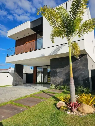Duplex NOVO para venda no Cidade Kariris, com 4 suítes, 4 vagas, fachada moderna, deck gou