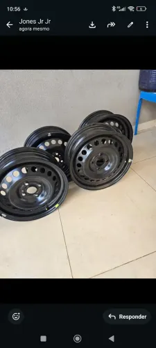 Vendo Jogo Rodas Ferro aro 15 com Bico zera