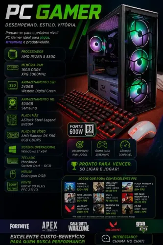 Pc Gamer (Parcelo em até 18x)