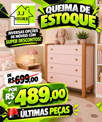 comoda - infantil - compre e receba em 72 horas