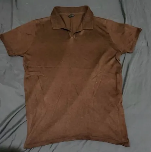 CAMISA POLO OGOCHI GOLA ITALIANA TRICOT MARROM TAMANHO M NOVA