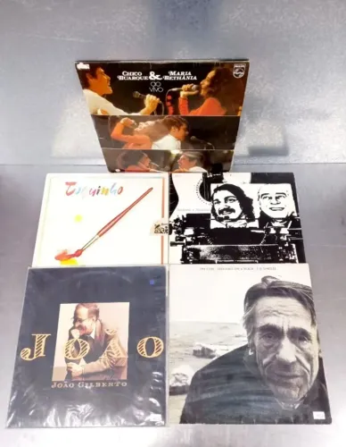05 Discos TheCure/Toquinho/Toq&Vinícius/JoãoGilb/Chico&Bethânia