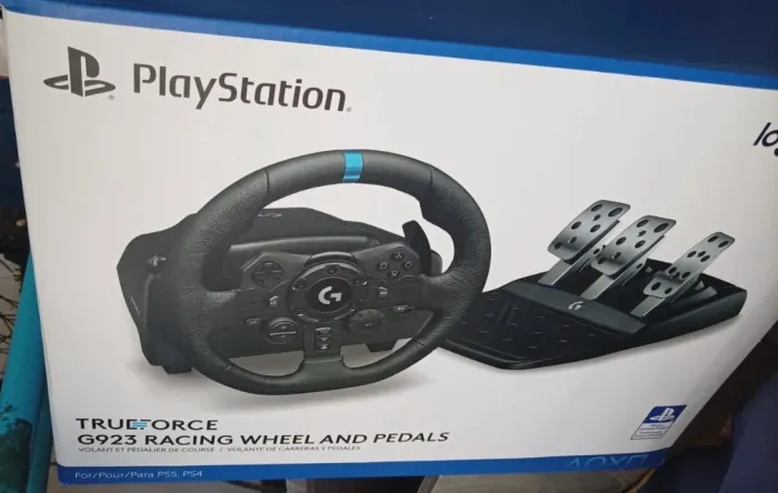 VOLANTE LOGITECH G923 + PEDALEIRA - PS5 / PS4 ? KIT COMPLETO PARA SIMULADOR DE CORRIDA!