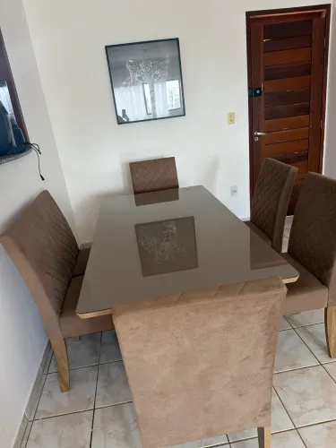 Mesa vidro - 6 lugares