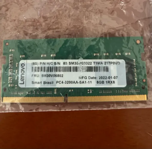Memória RAM 8GB DDR4 3200MHz para Notebook