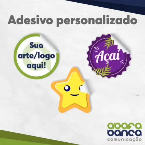 Adesivo Personalizado - 1000 unid