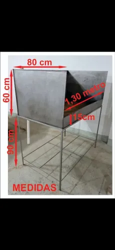 TANQUE DE INOX PARA LAVAR PEÇAS E OUTRAS COISAS - Usado