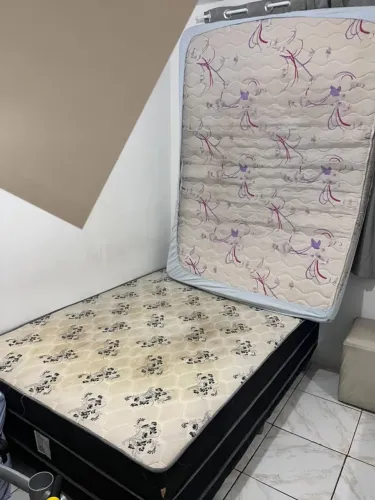 Cama Box Conjugado + Colchão Casal