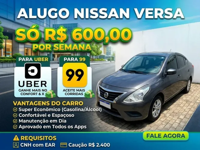 Aluguel de carro para aplicativo