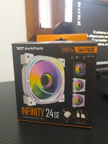 Kit com 5 fans ARGB darkFlash Infinity 24 SE