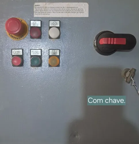 Painel elétrico de comando e partida até 10 cv, 400v, Tecnocontrolli - Itália. Novo.