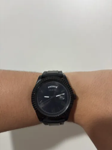 Relógio Guess Preto Original 42mm + 2 Pulseiras - GW0335G1