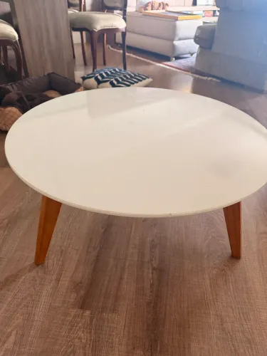 Mesa de centro redonda linda laca 75cm