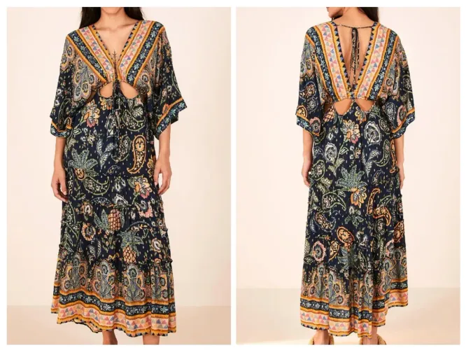 Vestido farm desejo de abacaxi P