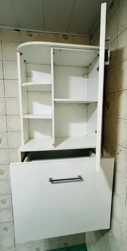 ? Armário Multiuso em MDF - Ideal para Banheiro ou Área de Serviço.