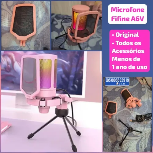 Fifine A6V Rosa seminovo! 