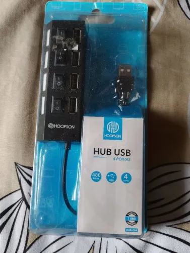 Hub USB 4 portas Hoopson faço Olx pay