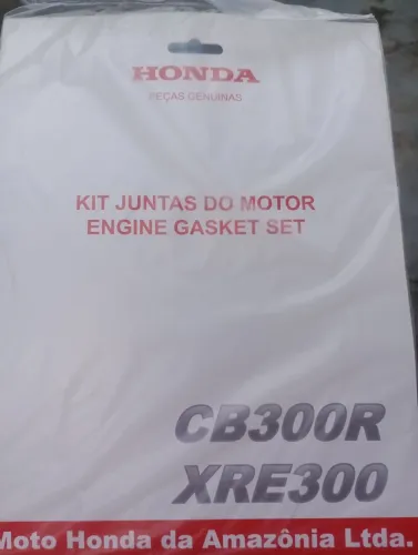 KIT JUNTAS DO MOTOR XRE300 E CB300, ORIGINAL HONDA.