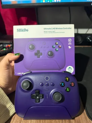 CONTROLE 8BIT DO ULTIMATE ROXO