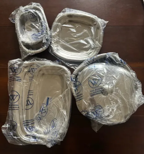 Conjunto de Travessas de Inox Fama Mundial (Novas)