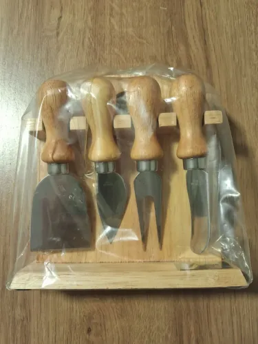 Conjunto para queijo com suporte 
