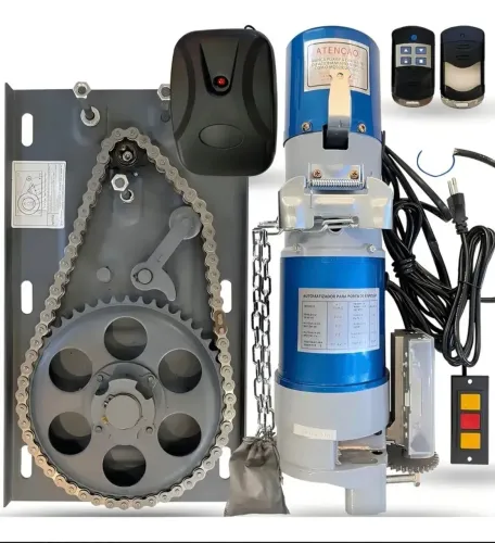 Motor Portão Enrolar Vertical Porta Rolante Até 300kg Frequência 50hz