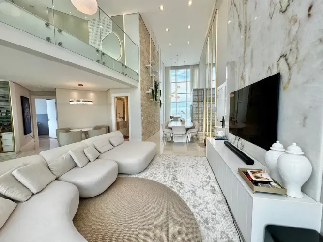 Duplex vista mar, decorado