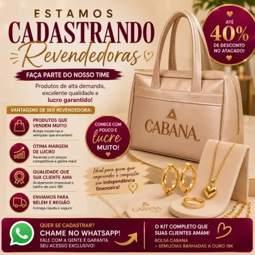 ESTAMOS CADASTRANDO NOVAS REVENDEDORAS!