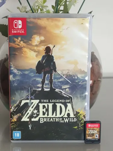 Zelda Breath Of The Wild mídia física...