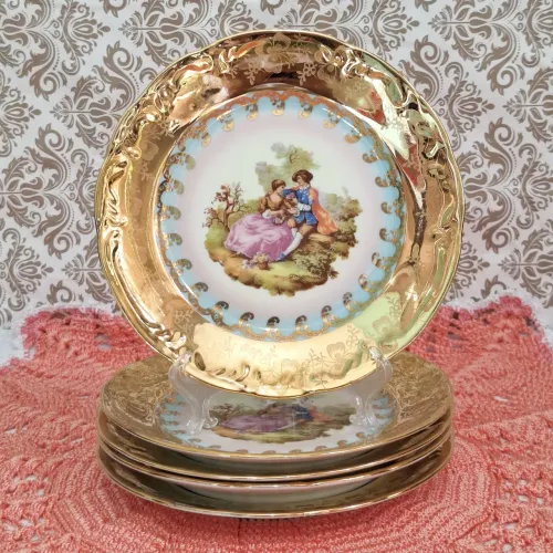 Pratos de sobremesa porcelana 