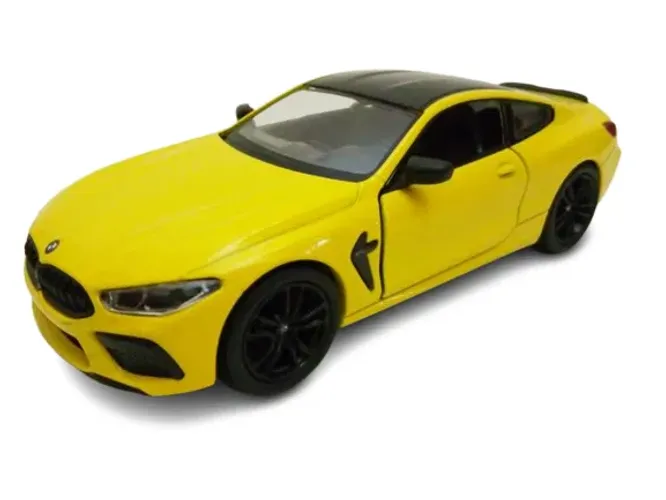 Carrinho miniatura de Ferro BMW M8 Coupé abre portas