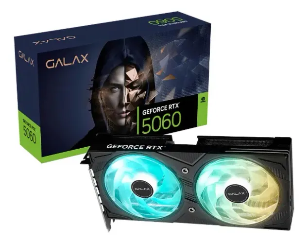 Placa de Vídeo Nvidia Galax RTX 5060 EX 8GB GDDR7 8K Ray Tracing
