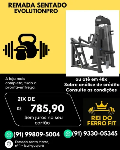 Remada sentada evolution pro 