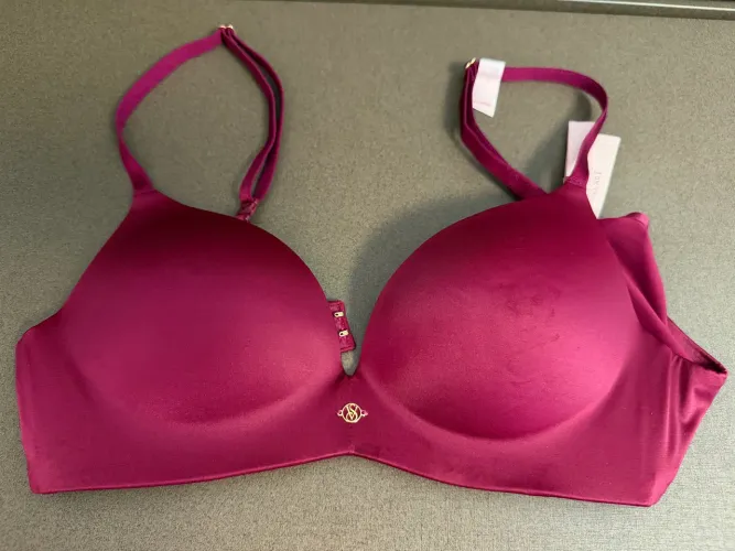 Sutiã Push Up Victoria Secret Roxo Vinho Original 32b (PP/P) Novo