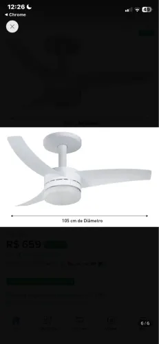 Ventilador de teto