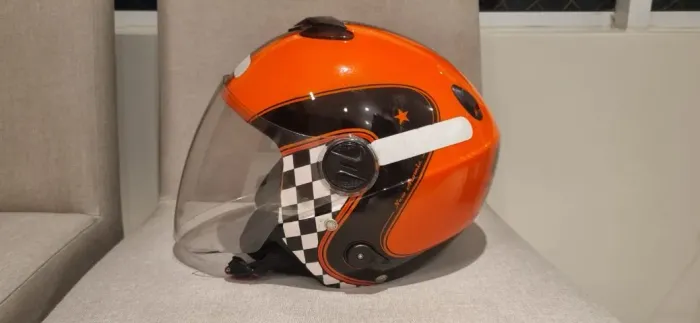 Desapego - Capacete Pro Tork New Atomic (Laranja/Preto) - Tam 56