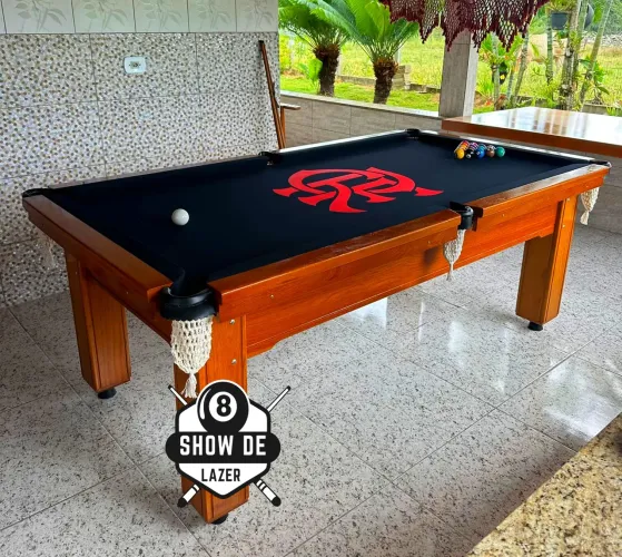 Sinuca Bilhar Personalizada Verniz Fla CRF 