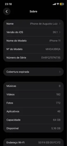 iPhone 11 64GB - Com caixa