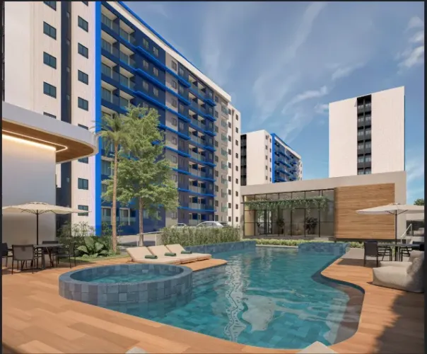 Apartamentos com 2 e 3 Quartos em Condominio Clube com Documentação Grátis 