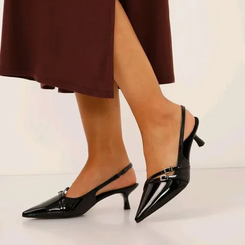 Salto scarpin oneself preto 36
